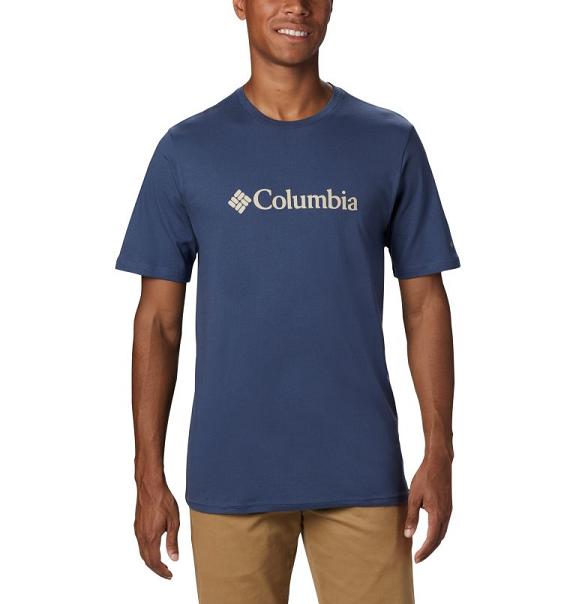 Columbia CSC Basic Logo T-Shirt Blue For Men's NZ92541 New Zealand